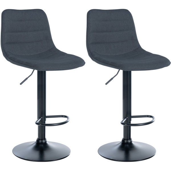 Lot de 2 tabourets de bar Lex tissu B