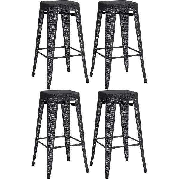 Lot de 4 tabourets de bar Fletcher