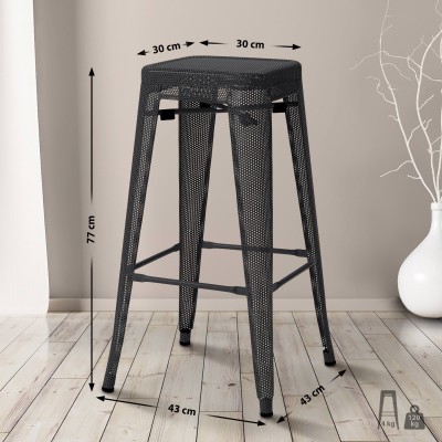 Lot de 4 tabourets de bar Fletcher