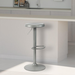 Tabouret de bar argenté...