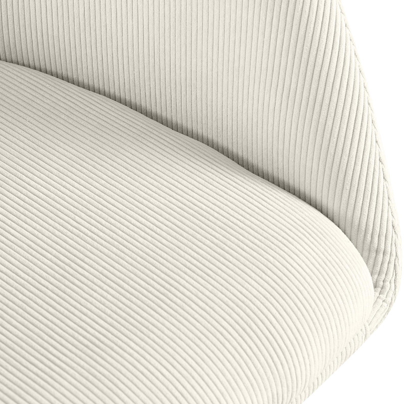 Chaise de salle à manger Olema Cord crème