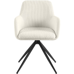 Chaise de salle à manger Olema Cord crème