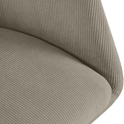Chaise de salle à manger Olema Cord taupe