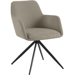 Chaise de salle à manger Olema Cord taupe