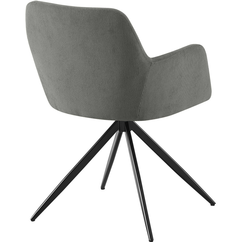 Chaise de salle à manger Olema Cord gris