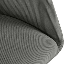Chaise de salle à manger Olema Cord gris