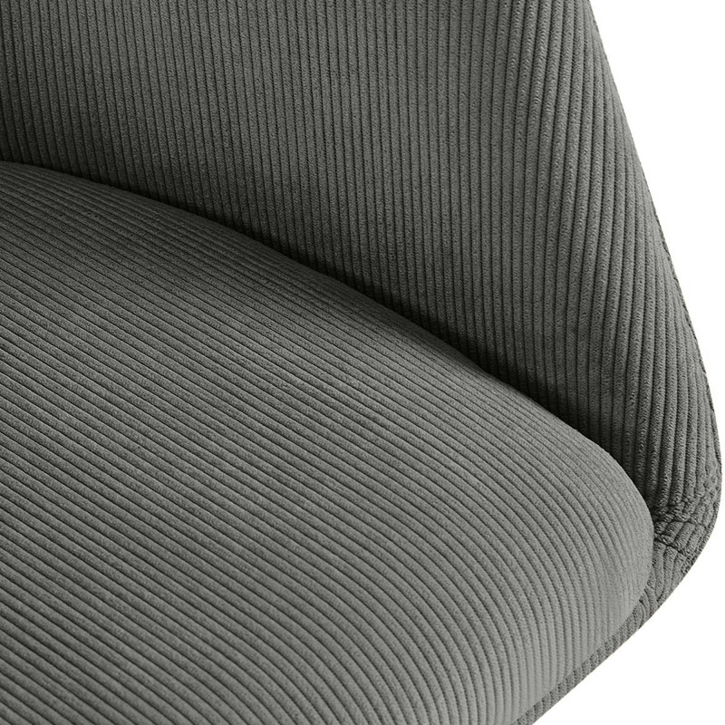 Chaise de salle à manger Olema Cord gris