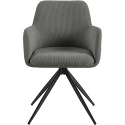 Chaise de salle à manger Olema Cord gris