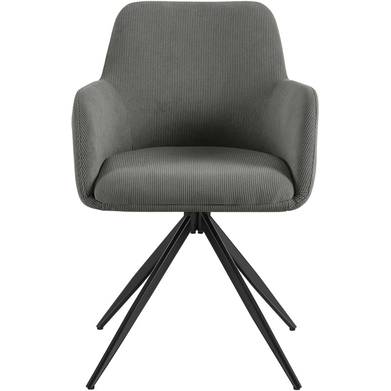 Chaise de salle à manger Olema Cord gris