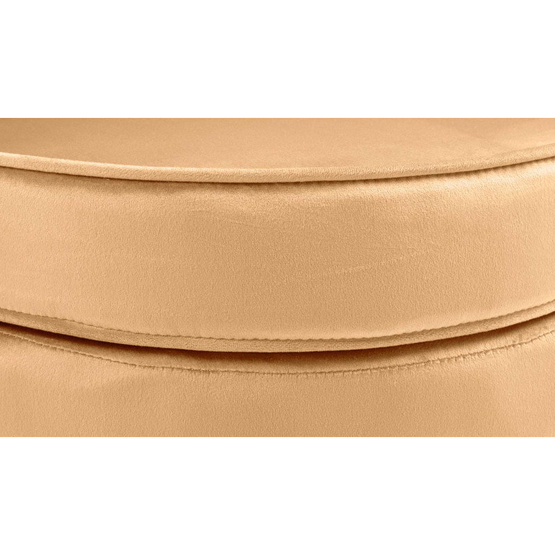 Fauteuil Rosita, velours, jaune