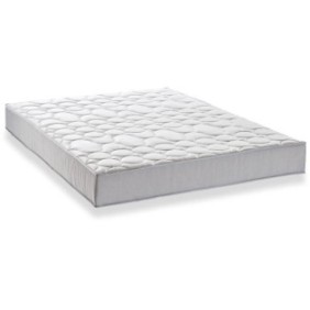 DEKO DREAM ZEN Pack pret a dormir - Matelas + sommier 160x200 + couette + 2 oreillers - Ressorts - 5 zones - 19 cm - Ferme