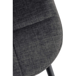 Ensemble de 2 fauteuils Tom, tissu gris foncé