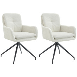 Lot de 2 chaises de salle à...