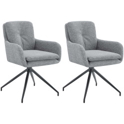 Lot de 2 chaises de salle à...