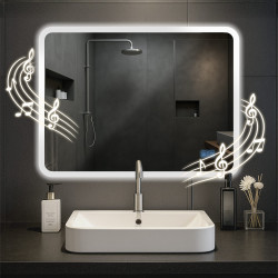 Miroir de salle de bain Jericho 60x80 avec Bluetooth