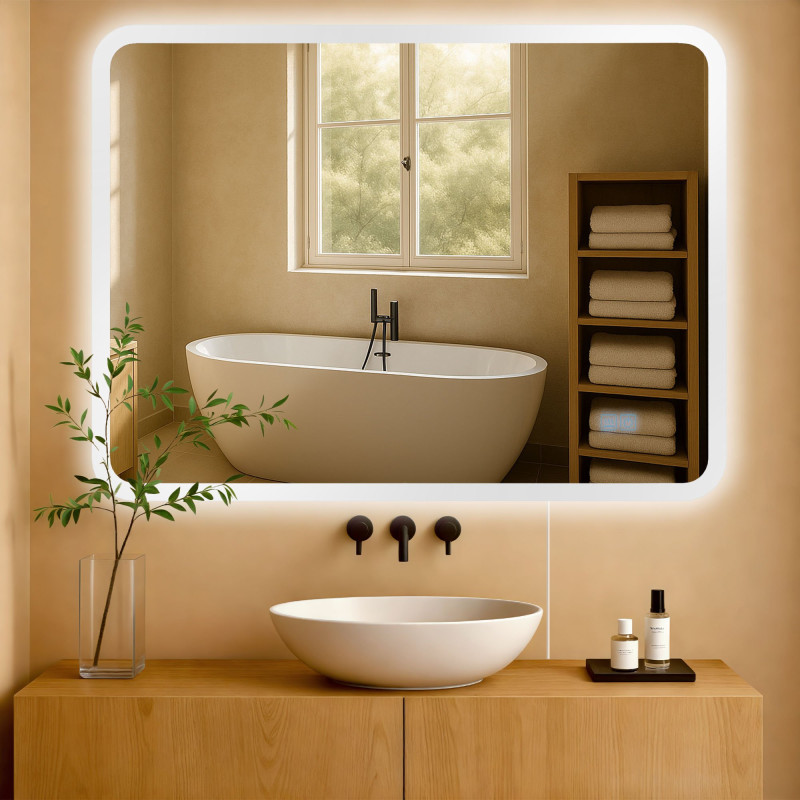 Miroir de salle de bain Jericho 70x100 sans Bluetooth