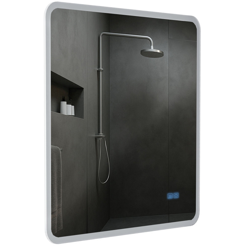 Miroir de salle de bain Jericho 80x80 avec Bluetooth