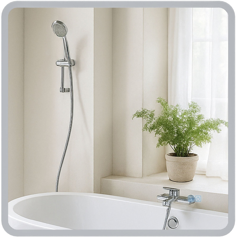 Miroir de salle de bain Jericho 80x80 sans Bluetooth