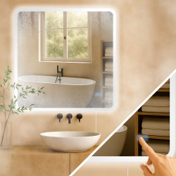 Miroir de salle de bain Jericho 80x80 sans Bluetooth