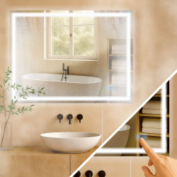 Miroir de salle de bain Jaffrey 60x80 sans Bluetooth
