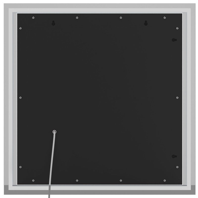 Miroir de salle de bain Jaffrey 80x80 sans Bluetooth