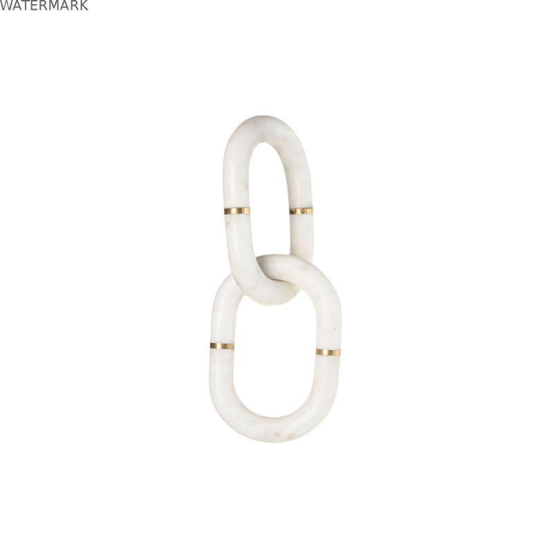 Figurine Décorative Home ESPRIT Blanc Doré Chaîne 13 x 13 x 28 cm Figurine Décorative Home ESPRIT Blanc Doré Chaîne 13 x 13 x 28 cm