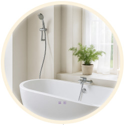 Miroir de salle de bain Laconia 80 sans Bluetooth
