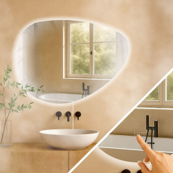 Miroir de salle de bain Almafie 65x75 sans Bluetooth
