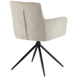 Chaise de salle à manger Jonah, tissu taupe