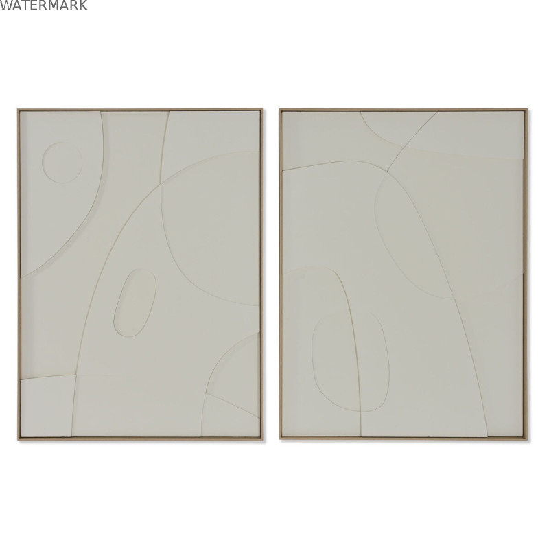 Cadre Home ESPRIT Abstrait Scandinave 75 x 4 x 100 cm (2 Unités)