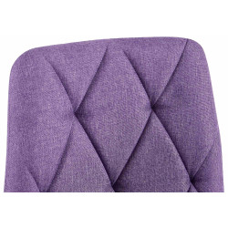 Ensemble de 2 chaises de salle à manger en tissu Clairton violet
