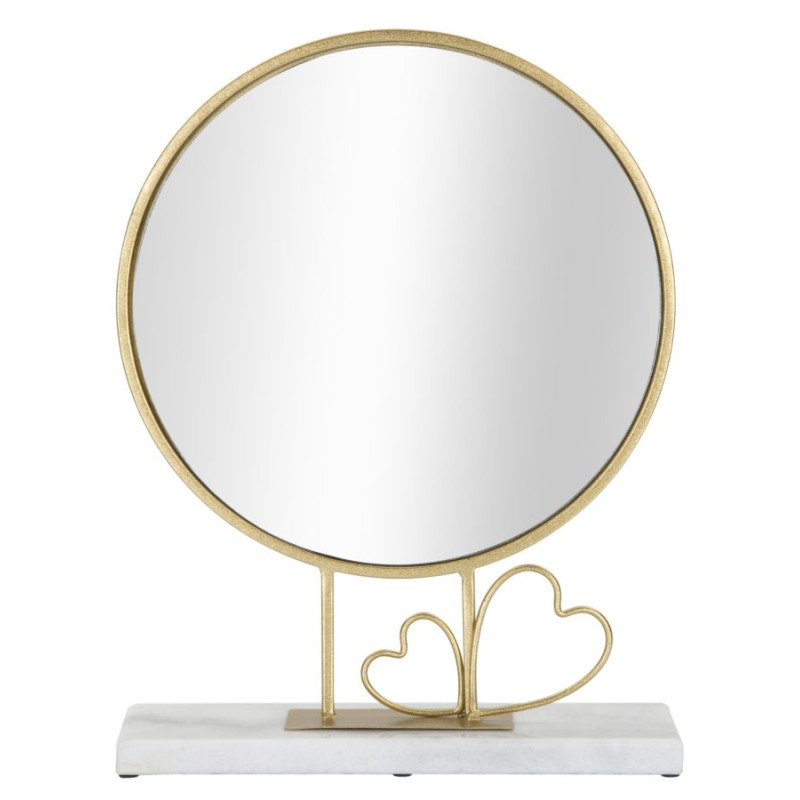 Miroir de Table Cœur – 30×9×39,5 cm – Format Compact