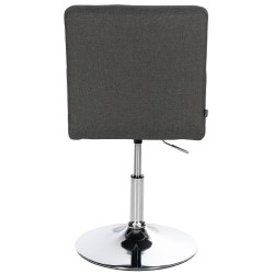 Ensemble de 2 chaises de salle à manger Elvas, tissu gris foncé