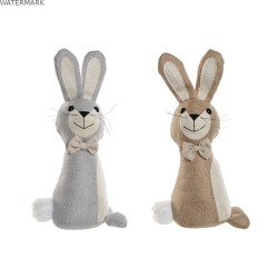 Support de porte Home ESPRIT Sable 20 x 10 x 35 cm Lapin (2 Unités)