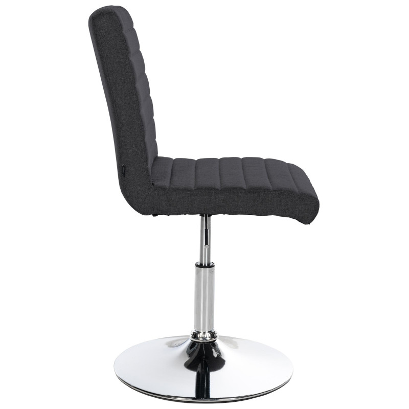 Ensemble de 2 chaises de salle à manger Elvas, tissu, noir