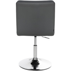 Ensemble de 2 chaises de salle à manger Elvas, similicuir, gris