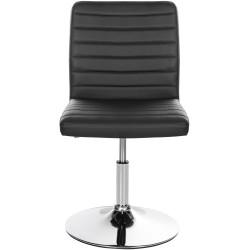 Ensemble de 2 chaises de salle à manger Elvas, similicuir, noires