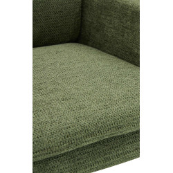 Chaise de salle à manger Pickett en tissu vert