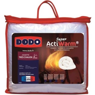 DODO Couette tres chaude SUPER ACTIWARM - 450 g / m≤ - 220 x 240 cm - Blanc