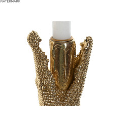 Figurine Décorative Home ESPRIT Doré Crocodile 26,5 x 18 x 23,5 cm