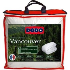 Couette chaude Vancouver - 140 x 200 cm - 400gr/m≤ - Blanc - DODO