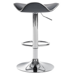 Tabouret de bar Shanghai en cuir artificiel C gris