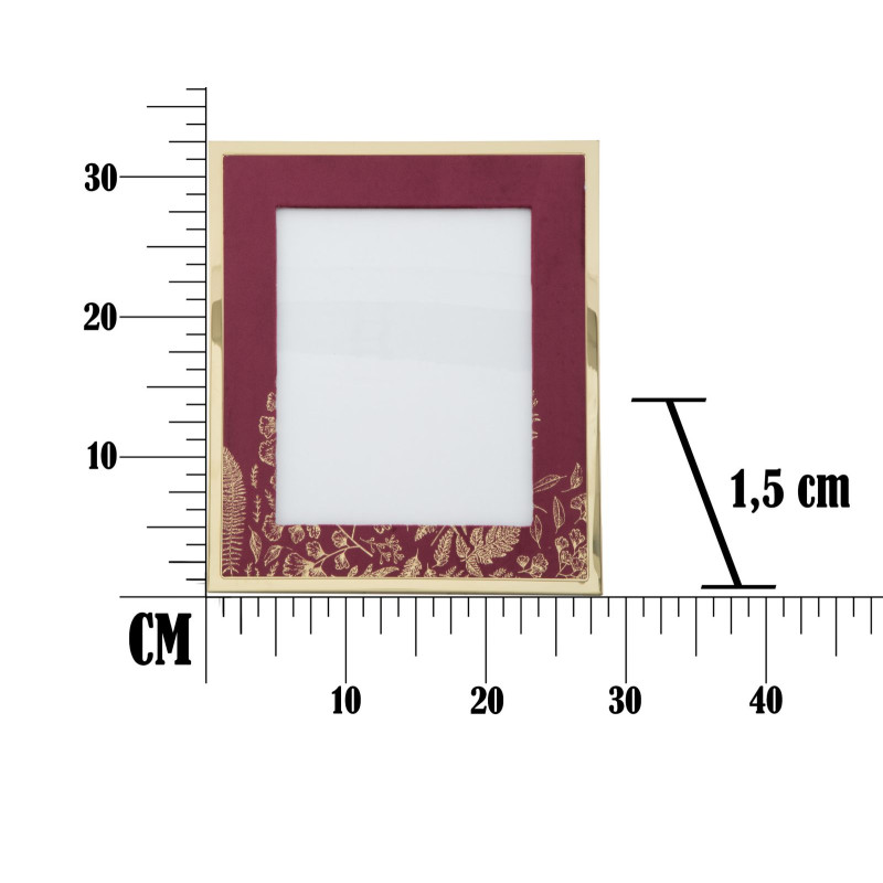 Cadre photo Glam Bordeaux – 28 × 1,5 × 33,5 cm (dimensions intérieures : 20 × 25 cm)
