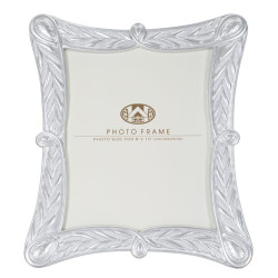 Marco de fotos X plateado – 28,2 × 2 × 33 cm (dimensión interior: 20 × 25 cm)

