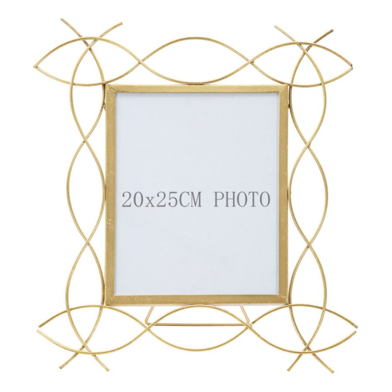 Cadre en fer Glam X – 35,5 × 15 × 37 cm (format photo : 20 × 25 cm)
