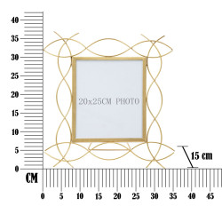 Cadre en fer Glam X – 35,5 × 15 × 37 cm (format photo : 20 × 25 cm)
