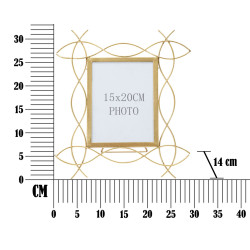 Cornice Glam X in ferro – 29,5 × 14 × 32 cm (formato foto: 15 × 20 cm)
