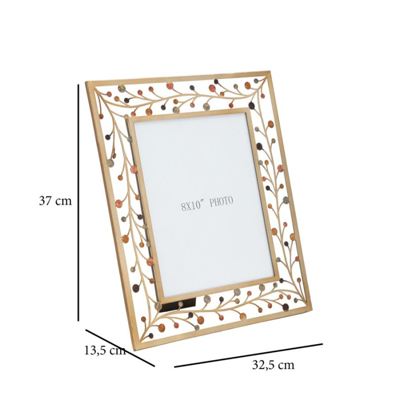 Marco de fotos Bixy – 32,5 × 13,5 × 36,2 cm (dimensiones interiores: 20 × 25 cm)
