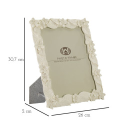 Cadre photo Feuille crème – 26 × 2 × 30,7 cm
