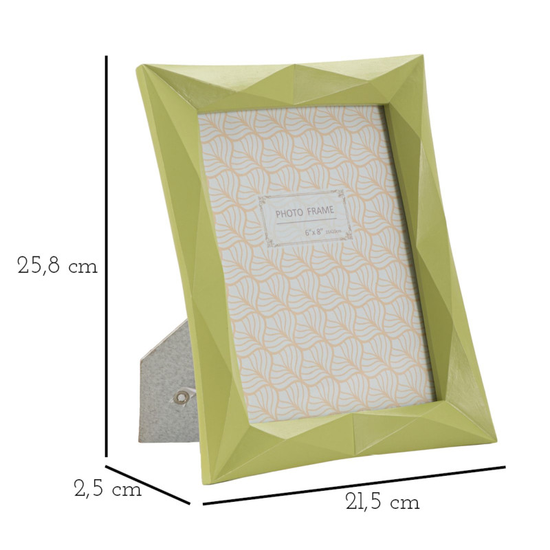 Marco de fotos Greeny – 21,5 × 2,5 × 25,8 cm (formato interior: 15 × 20 cm)
